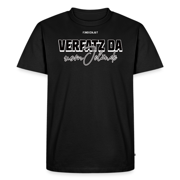 VERFATZ DA VOM JELÄNDE-Männer Premium BIO T-Shirt - Schwarz