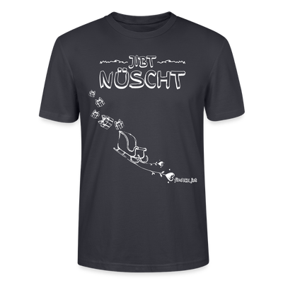 Weihnachten in Berlin 25-JIBT NÜSCHT-Unisex T-Shirt Bio II - Dunkles Graublau