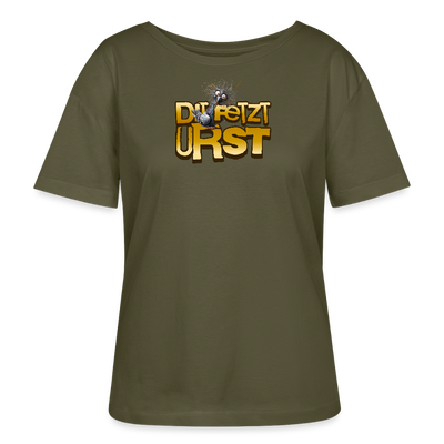 DIT FETZT URST-Rundhals Frauen Bio-T-Shirt - Khaki
