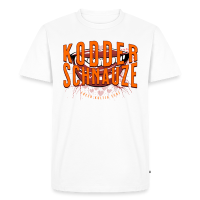 KODDERSCHNAUZE-Männer Premium BIO T-Shirt - Weiß