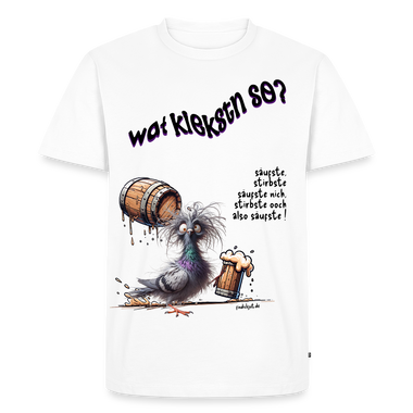 WAT KIEKSTN SO?-Männer Premium Bio T-Shirt II - Weiß