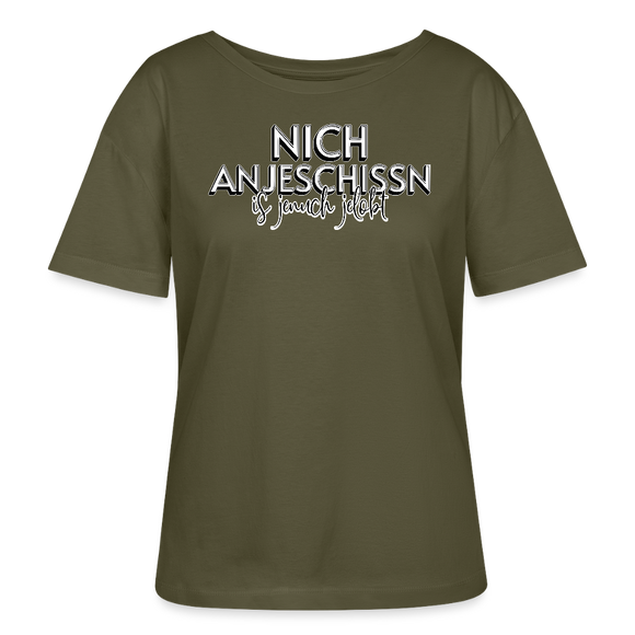 Berliner Effizienz-DIT LOB-Rundhals Frauen Bio-T-Shirt - Khaki