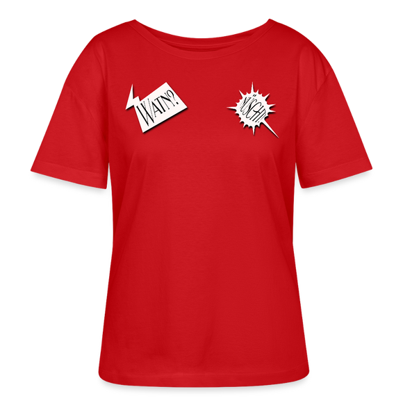 WATN? NÜSCHT!-Rundhals Frauen Bio-T-Shirt - Rot