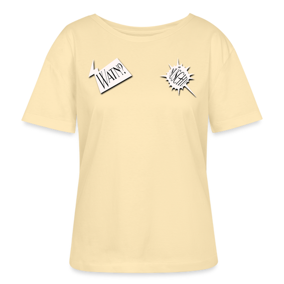 WATN? NÜSCHT!-Rundhals Frauen Bio-T-Shirt - Creme
