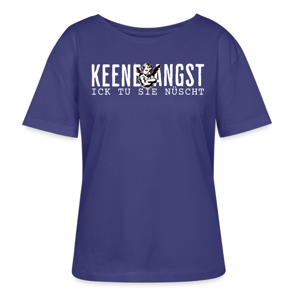 KEENE ANGST ICK TU SIE NÜSCHT-Rundhals Frauen Bio-T-Shirt II - Dämmerung