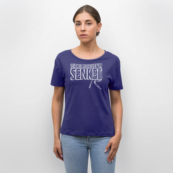 JEH MIR NICH UFF'N SENKEL-Rundhals Frauen Bio-T-Shirt II - Dämmerung