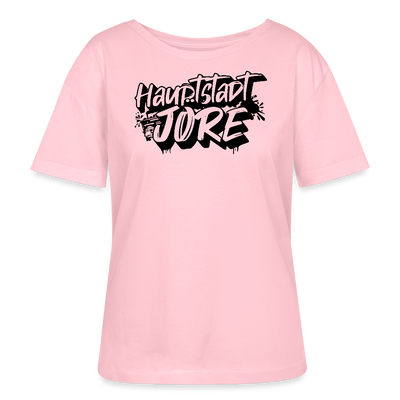 Berlin Shirt-HAUPTSTADTJÖRE-Rundhals Frauen Bio-T-Shirt - Hellrosa