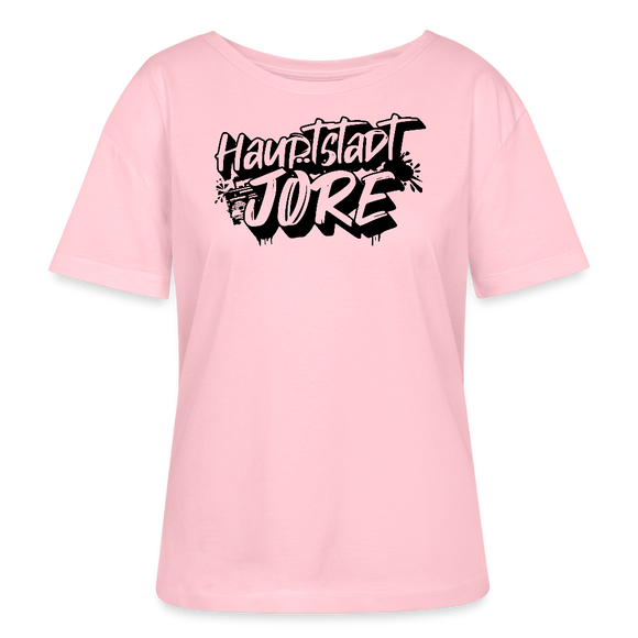 Berlin Shirt-HAUPTSTADTJÖRE-Rundhals Frauen Bio-T-Shirt - Hellrosa