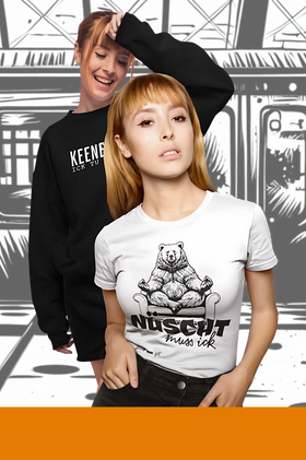 Frauenpower mit Berliner Schnauze-Frauenoberteile mit kultigen Designs