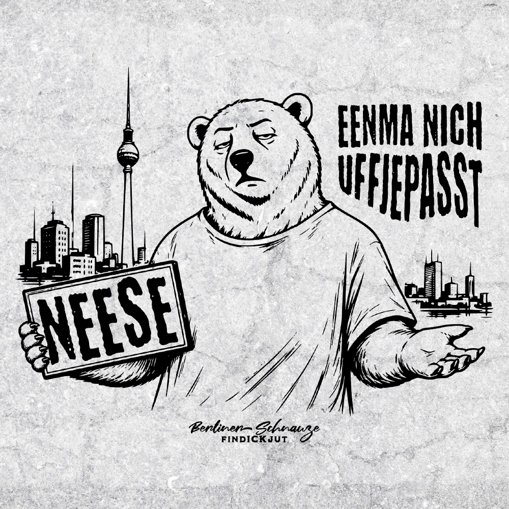 Berlin Souvenir mit echt Berliner Schnauze-NEESE