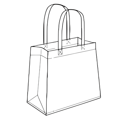 grosse Einkaufstaschen mit Statementdesigns im berliner jargon