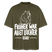 FRÜHER WAR ALLET LEICHTER-ICK OOCH-Oversized Unisex Bio Shirt - Khaki