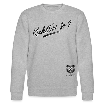 KIEKST'N SO?-Unisex Bio-Sweatshirt - Grau meliert
