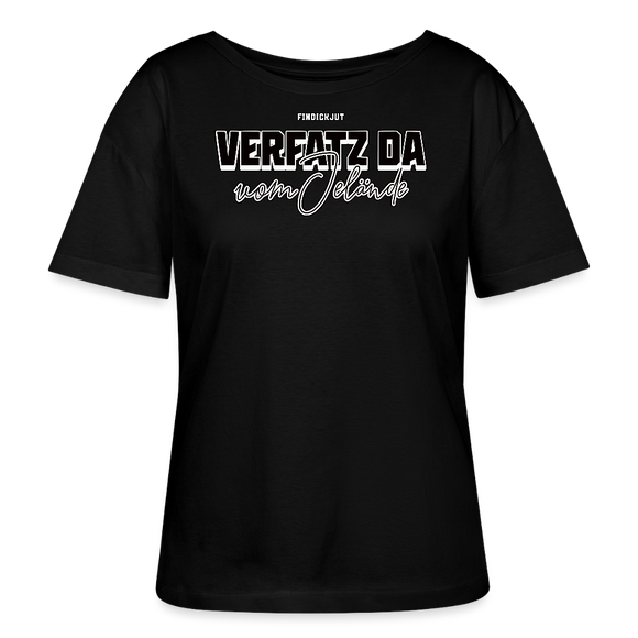 VERFATZ DA VOM JELÄNDE-Rundhals Frauen Bio-T-Shirt - Schwarz