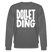 DOLLET DING-Unisex Bio-Sweatshirt - Anthrazit