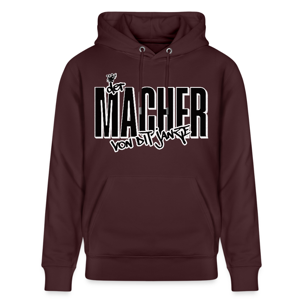 DER MACHER VON DIT JANZE - Unisex Bio-Hoodie - Maroon