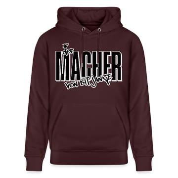 DER MACHER VON DIT JANZE - Unisex Bio-Hoodie - Maroon