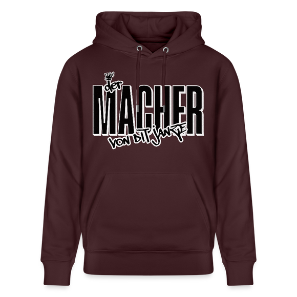 DER MACHER VON DIT JANZE - Unisex Bio-Hoodie - Maroon