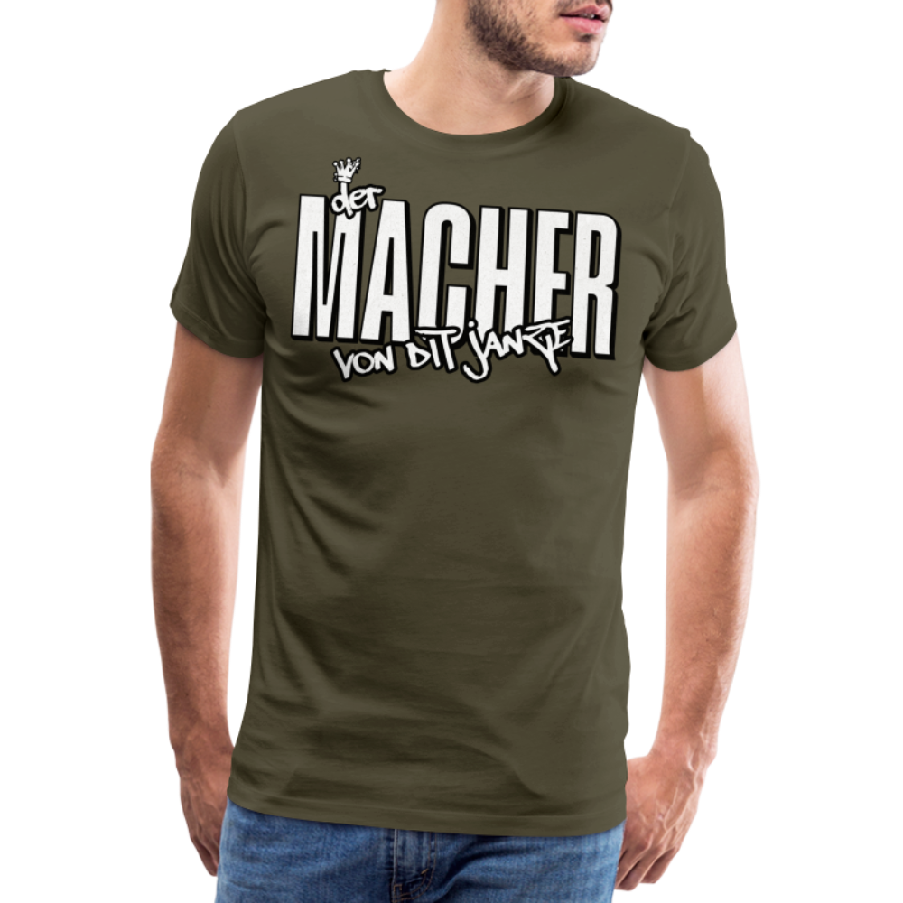 DER MACHER VON DIT JANZE - Männer Premium T-Shirt - Khaki