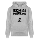 ICK MACH WAT ICK WILL-Unisex Bio-Hoodie II - Grau meliert