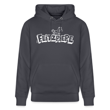 Unisex Bio-Hoodie mit dem Original Berliner Spruch - Flitzpiepe - Indigoblau