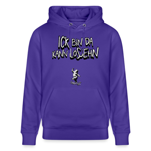 ICK BIN DA-Unisex Bio-Hoodie - Purple Love 