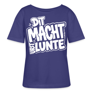 Berlin Shirt mit Spruch-DIT MACHT URST LUNTE-Rundhals Frauen Bio-T-Shirt - Dämmerung