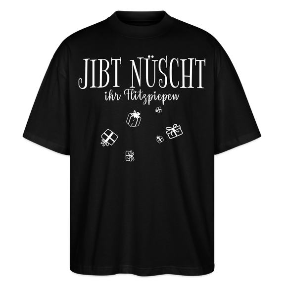 Weihnachten in Berlin-JIBT NÜSCHT - Unisex Oversize Bio-T-Shirt - Schwarz