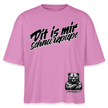 Dit is mir SCHNURZPIEPE-Frauen Boxy Bio-T-Shirt - Pink