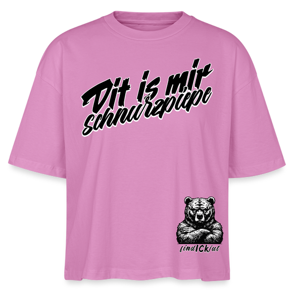 Dit is mir SCHNURZPIEPE-Frauen Boxy Bio-T-Shirt - Pink