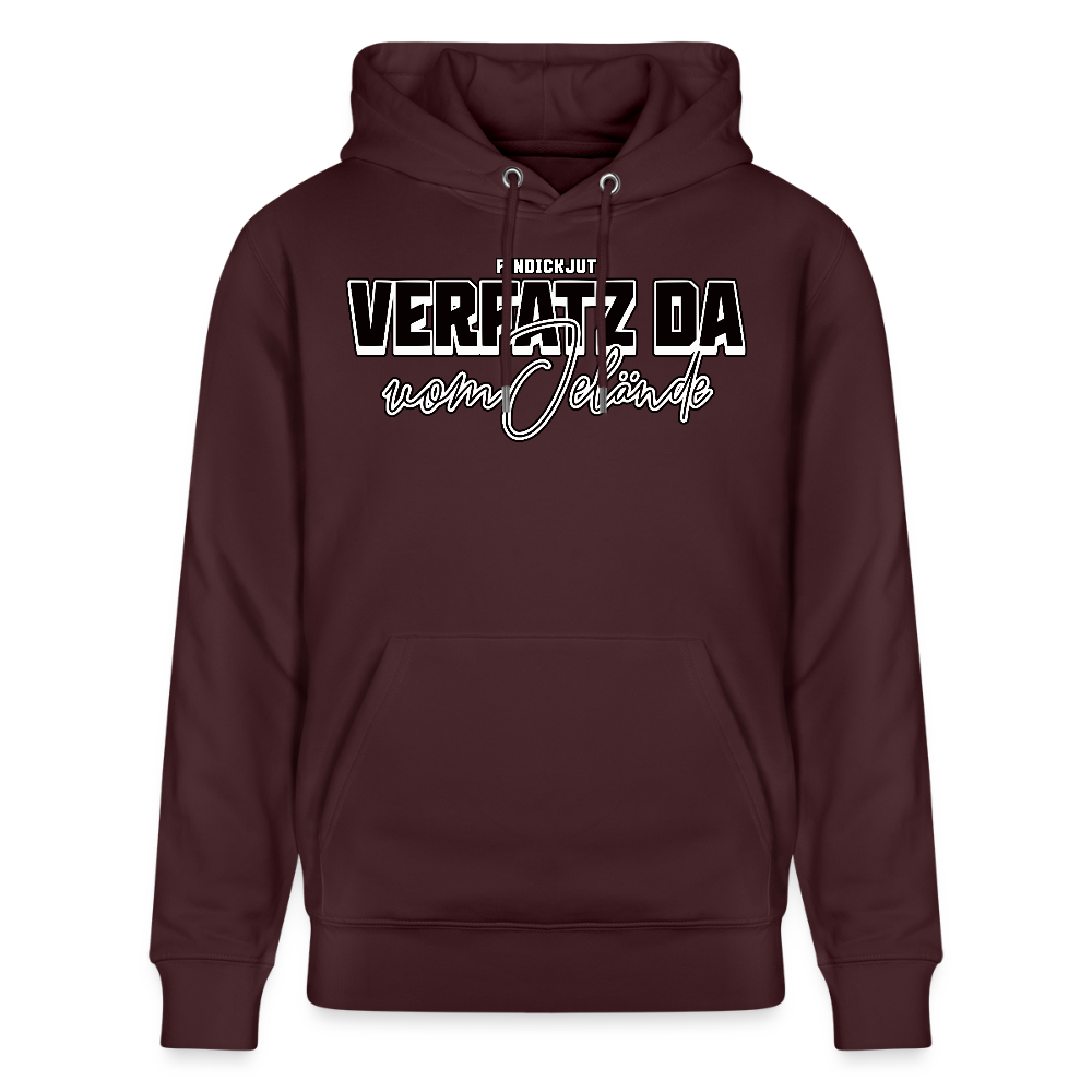 VERFATZ DA VOM JELÄNDE-Unisex Bio-Hoodie - Maroon
