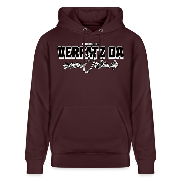 VERFATZ DA VOM JELÄNDE-Unisex Bio-Hoodie - Maroon
