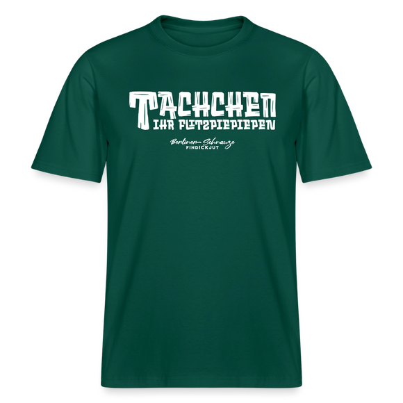 Berliner Begrüssung-TACHCHEN IHR FLITZPIEPEN- RELAXED FIT Unisex Organic T-Shirt - Forest
