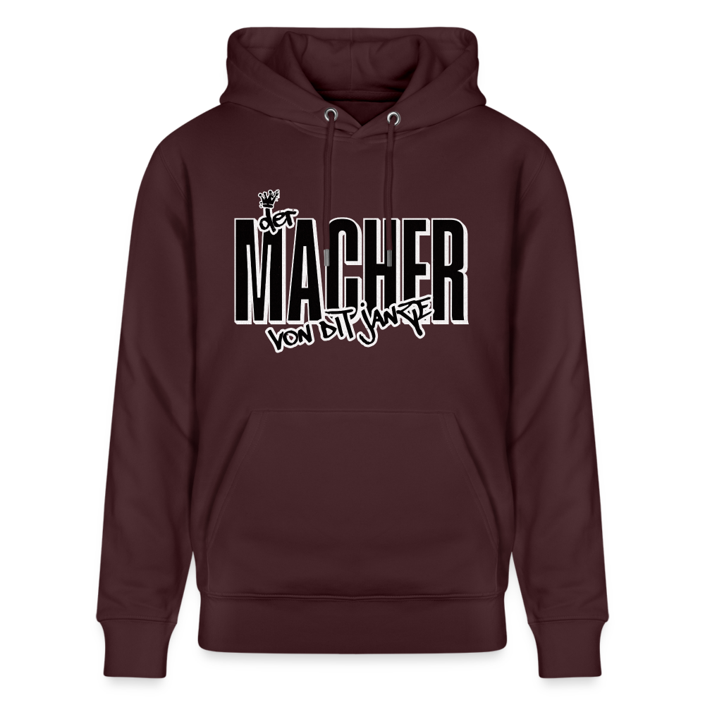 DER MACHER VON DIT JANZE - Unisex Bio-Hoodie - Maroon