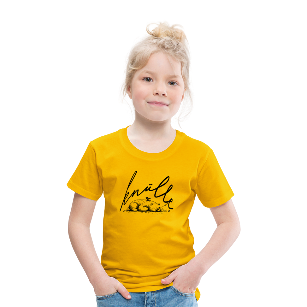 KNÜLLE - Kinder Premium T-Shirt - Sonnengelb