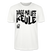 PASS MA UFF KEULE - Unisex T-Shirt Bio-regular - Weiß