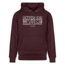 Berliner Spruch-ICK WUNDER MIR-Unisex Bio-Hoodie - Maroon