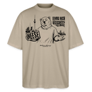 Berlin Souvenir mit Spruch-NEESE-Oversized Unisex Bio T-Shirt - Steingrau