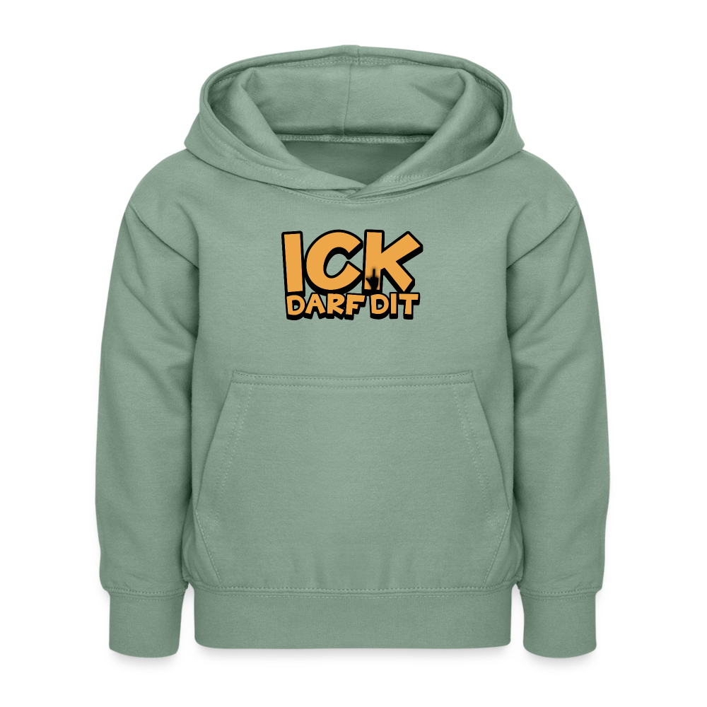 ICK DARF DIT - Kinder Hoodie - Graugrün