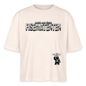 FISEMATENTEN-Frauen Boxy Bio-T-Shirt - Naturweiß