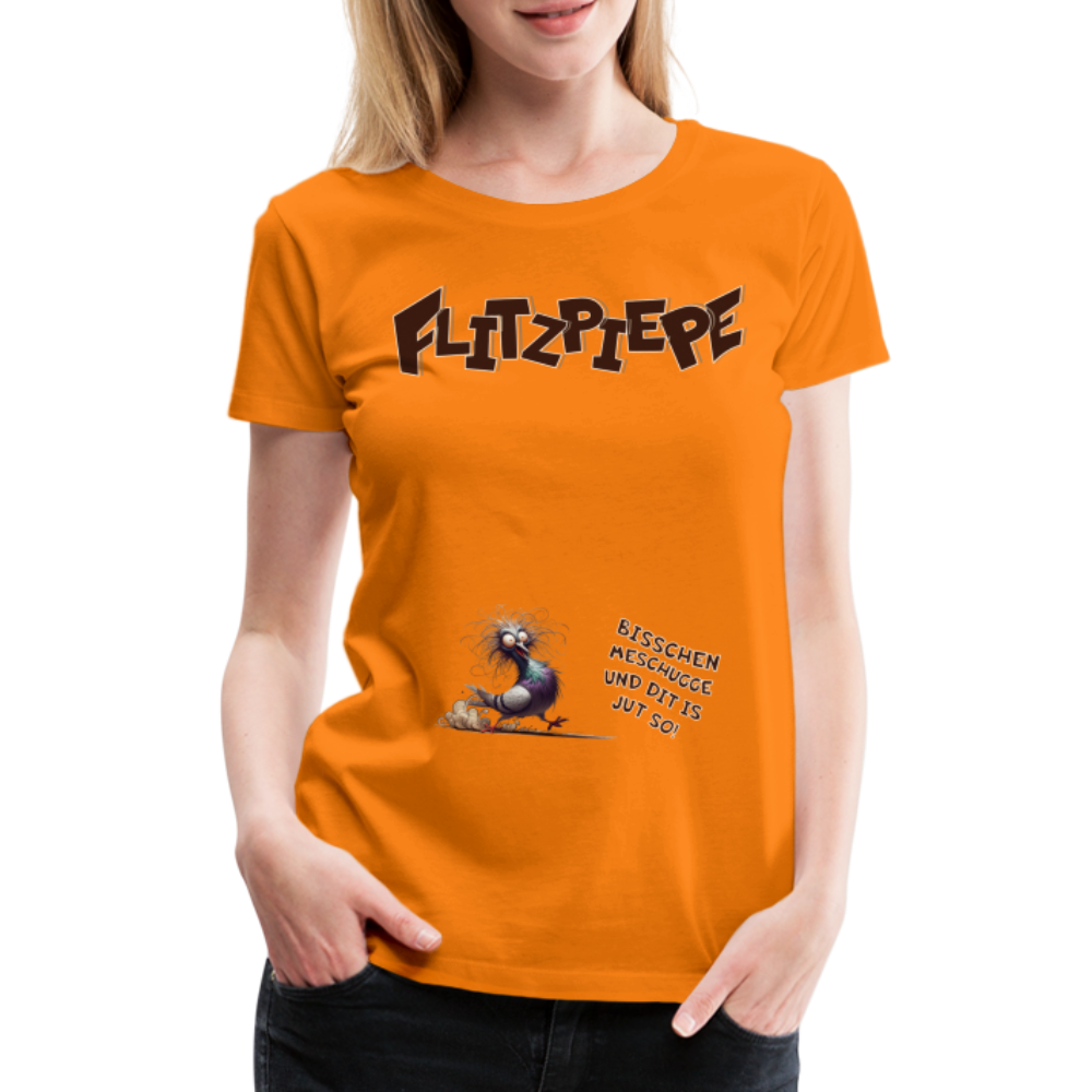 BERLINER FLITZPIEPE - Frauen Premium T-Shirt - Orange