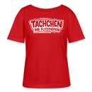 TACHCHEN IHR FLITZPIEPEN-Berlin Shirt-Rundhals Frauen Bio-T-Shirt - Rot