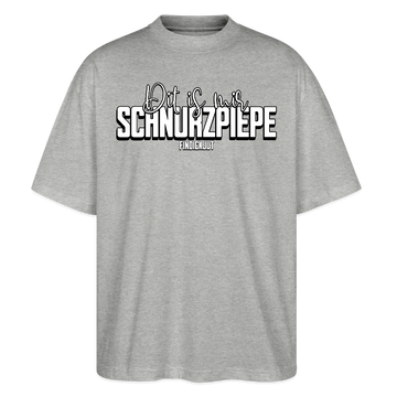 SCHNURZPIEPE-Oversized Unisex Bio T-Shirt II - Grau meliert
