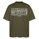 Berliner Spruch-ICK WUNDER MIR-Oversized Unisex Bio T-Shirt - Khaki