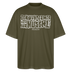 Berliner Spruch-ICK WUNDER MIR-Oversized Unisex Bio T-Shirt - Khaki