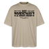 Berliner Spruch-NICH ANJESCHISSN- Oversized Unisex Bio T-Shirt - Steingrau