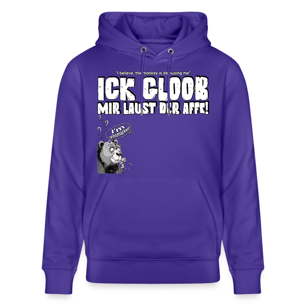 ICK GLOOB MIR LAUST DER AFFE-Unisex Bio-Hoodie - Purple Love 