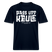 PASS UFF KEULE- RELAXED FIT Unisex Organic T-Shirt mit Berliner Schnauze - Navy