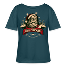 JIBT NÜSCHT zu Weihnachten-Rundhals Frauen Bio-T-Shirt - Dunkles Petrol