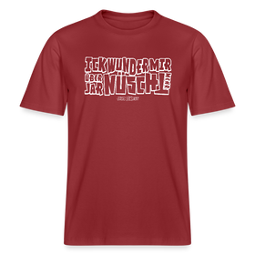 BERLINER SPRUCH-ICK WUNDER MIR- RELAXED FIT Unisex BIO T-Shirt - Erdrot